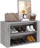 vidaXL Schuhregal Grau Sonoma 75x35x45 cm Holzwerkstoff 816902 Bild 4