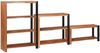 Bücherregal | Standregal 3 pcs Braun 80 x 30 x 110 cm Massivholz Akazie Bild 2