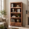Bücherregal Kali 90x180x35 aus indischem Sheesham-Massivholz Bild 5