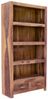 Bücherregal Kali 90x180x35 aus indischem Sheesham-Massivholz Bild 2