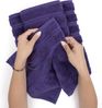 ABC Handtuchset aus Baumwolle, 6-teilig, dunkelviolett Bild 2