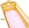 BABYLUX Spannbettlaken 40 x 90 x 10 Bettlaken Spannbetttuch Laken Minky Rosa Bild 3