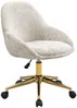 Vente-unique - Bürostuhl höhenverstellbar - Stoff - Beige & Gold - NAODY Bild 4