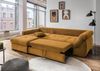 Polsterecke >Felicia< Schlaffunktion, Stauraum, Cord gold - 302x89x188cm (BxHxT) Bild 2