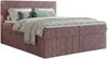 Boxspringbett RALF 200 x 200 cm mit Bettkasten, Topper und gepolstertem Kopfteil. Farbe: Rosa, Härtegraden: H2 , Topper: Visco-Topper Bild 2
