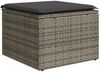 vidaXL 6-tlg. Garten-Sofagarnitur mit Kissen Grau Poly Rattan 3225787 Bild 5