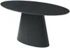 Vente-unique - ANTELADA Esstisch Holz, Platte Schwarz - B 90 cm x H 76,5 cm x L 160 cm Bild 3