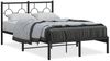 vidaXL Bettgestell mit Kopfteil Metall Schwarz 120x190 cm 376223 Bild 2