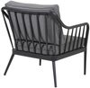 Gartensessel Coleville mit Kissen aus Aluminium und Olefin-Stoff, klassisch, grau, von Brafab Bild 2