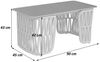 Loungetisch HWC-P90, Gartentisch Balkontisch Outdoor, Seilgeflecht Rope Sinterstein 43x90x45cm ~ anthrazit, Platte grau Bild 3