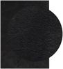 vidaXL Teppich HUARTE Kurzflor Weich und Waschbar Schwarz 120x170 cm 375114 Bild 3