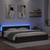 vidaXL Bettrahmen Schwarz Eichen-Optik 180 x 200 cm Holzwerkstoff 3403597 Bild 4