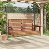 vidaXL Hollywoodschaukel mit Metallketten Braun Massivholz Tanne 4008981 Bild 3