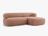 Micadoni 5-Sitzer Ecksofa Jenny Rechts Samt Salvador Rosa Bild 3