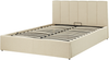 Bett mit Stauraum DREUX 140 x 200 cm Stoff Beige Bild 5