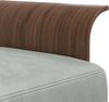 vidaXL Schlafsofa in L-Form Hellgrau 279x140x70 cm Samt 3157215 Bild 4