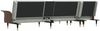 vidaXL Schlafsofa in L-Form Hellgrau 279x140x70 cm Samt 3157215 Bild 5