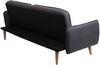 Schlafsofa HWC-J18, Couch Klappsofa Gästebett Bettsofa, Schlaffunktion Stoff/Textil 185cm ~ anthrazit-grau Bild 5