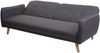 Schlafsofa HWC-J18, Couch Klappsofa Gästebett Bettsofa, Schlaffunktion Stoff/Textil 185cm ~ anthrazit-grau Bild 3