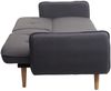 Schlafsofa HWC-J18, Couch Klappsofa Gästebett Bettsofa, Schlaffunktion Stoff/Textil 185cm ~ anthrazit-grau Bild 4