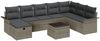 vidaXL Garten-Sofa-Set mit Kissen mit Speicher 9 pcs Grau Poly Rattan 3360270 Bild 2