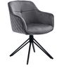 Armlehnstuhl >Emma< (1stk) drehbar, in grau / schwarz - 59x82x62 (BxHxT) Bild 1