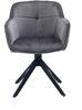 Armlehnstuhl >Emma< (1stk) drehbar, in grau / schwarz - 59x82x62 (BxHxT) Bild 2