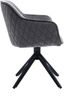 Armlehnstuhl >Emma< (1stk) drehbar, in grau / schwarz - 59x82x62 (BxHxT) Bild 3