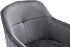 Armlehnstuhl >Emma< (1stk) drehbar, in grau / schwarz - 59x82x62 (BxHxT) Bild 5