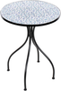 Outdoor Bistrotisch CHAPECO 60 cm 60 cm Metall Schwarz Bild 4