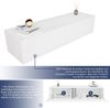 SONNI Lowboard TV Board Hochglanz hängend TV Lowboard Holz 140cm TV Schrank, 140x40x30cm Bild 4