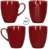 MÄSER Becher Mäser 6x Natural Kaffeebecher 270ml rot Steingut-Tassen 6 Personen, Steingut Bild 4
