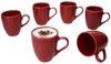 MÄSER Becher Mäser 6x Natural Kaffeebecher 270ml rot Steingut-Tassen 6 Personen, Steingut Bild 2