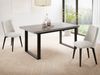 WFL GROUP Esstisch Valentino ausziehbar rechteckig loft mit schwarzen Metallbeinen (MADE IN EU, erhältlich in 3 Größen – 140/160/160 cm ausziehbar auf 180/200/240 cm), platzsparender Tisch in Holzoptik für Küche, Esszimmer oder Wohnzimmer Bild 5