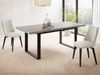 WFL GROUP Esstisch Valentino ausziehbar rechteckig loft mit schwarzen Metallbeinen (MADE IN EU, erhältlich in 3 Größen – 140/160/160 cm ausziehbar auf 180/200/240 cm), platzsparender Tisch in Holzoptik für Küche, Esszimmer oder Wohnzimmer Bild 3