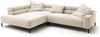 KAWOLA Sofa DELIA Ecksofa XL Cord cremeweiß mit motorischem Sitzvorzug Recamiere links 74 x 219 x 312 cm Bild 3