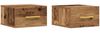 vidaXL Nachttisch 2 pcs Altholz 35 x 35 x 20 cm Holzwerkstoff 863783 Bild 2