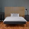 Polsterbett 90x200 cm mit 2 Bettkästen Grau Einzelbett Futonbett Bett Bettgestell Lattenrost Jugendbett Gästebett Bild 5