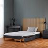 Polsterbett 90x200 cm mit 2 Bettkästen Grau Einzelbett Futonbett Bett Bettgestell Lattenrost Jugendbett Gästebett Bild 4