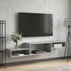 vidaXL Wandmontierter TV-Schrank Wandhalterung Betongrau 8005992 Bild 4