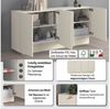 OTTO home Sideboard VELA, Breite 160 cm, Design mit schrägen Türen, Maße-B/T/H: 160x35x75 (1 St), Made in Italy, 4 Fächer, Sideboard, Anrichte, Kommode Bild 3