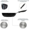 RESTO Kitchenware Wok Antares, Bratpfanne antihaftbeschichtet und spülmaschinenfest, Aluminium (1-tlg), Induktion, für alle Herdarten geeignet Bild 3