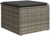 vidaXL 5-tlg. Garten-Sofagarnitur mit Kissen Grau Poly Rattan 3225913 Bild 3