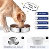 ABC Rutschfester Edelstahl-Hundenapf mit 4 Tassen Fassungsvermögen, geeignet für mittelgroße bis große Hunde. Ein praktischer Wassernapf für Haus Bild 5