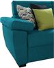 Dmora 2-Sitzer festes Sofa Gorreto, Lineares Sofa für Wohnzimmer, gepolstert, abnehmbarer Bezug, 100 % Made in Italy-Qualität, 205x95 h100 cm, Hellblau Bild 4