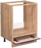 Herdumbauschrank Fame-Line Bordeaux Hochglanz 60 cm ohne Arbeitsplatte Vicco Bild 4