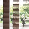 vidaXL Jalousie Dunkelbraun mit Muster 213 x 40 cm 25 mm PVC 42003797 Bild 4