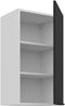 Küchen Hängeschrank 40 cm ARIA Schwarz ultra matt + Weiss matt, hochwertige Fronten mit Anti Fingerprint Beschichtung Küchenzeile Küchenblock Bild 3