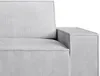 Vente-unique - AMELIA Sofa SamtStoff Grau - B 95 cm x H 85 cm x L 210 cm Bild 4