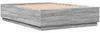 Doppelbett, Bettgestell Modernen mit LED Grau Sonoma 150x200 cm Holzwerkstoff d1339e Bild 3
